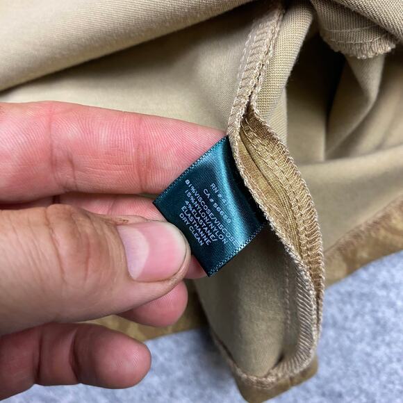 auren Ralph Lauren dress women's M Geometric Western snakeskin alligator gold‎ - Picture 3 of 10